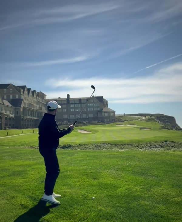 The 18th hole of the Old Course at Half Moon Bay